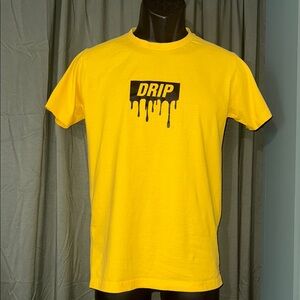 Solid Yellow Drip Tee